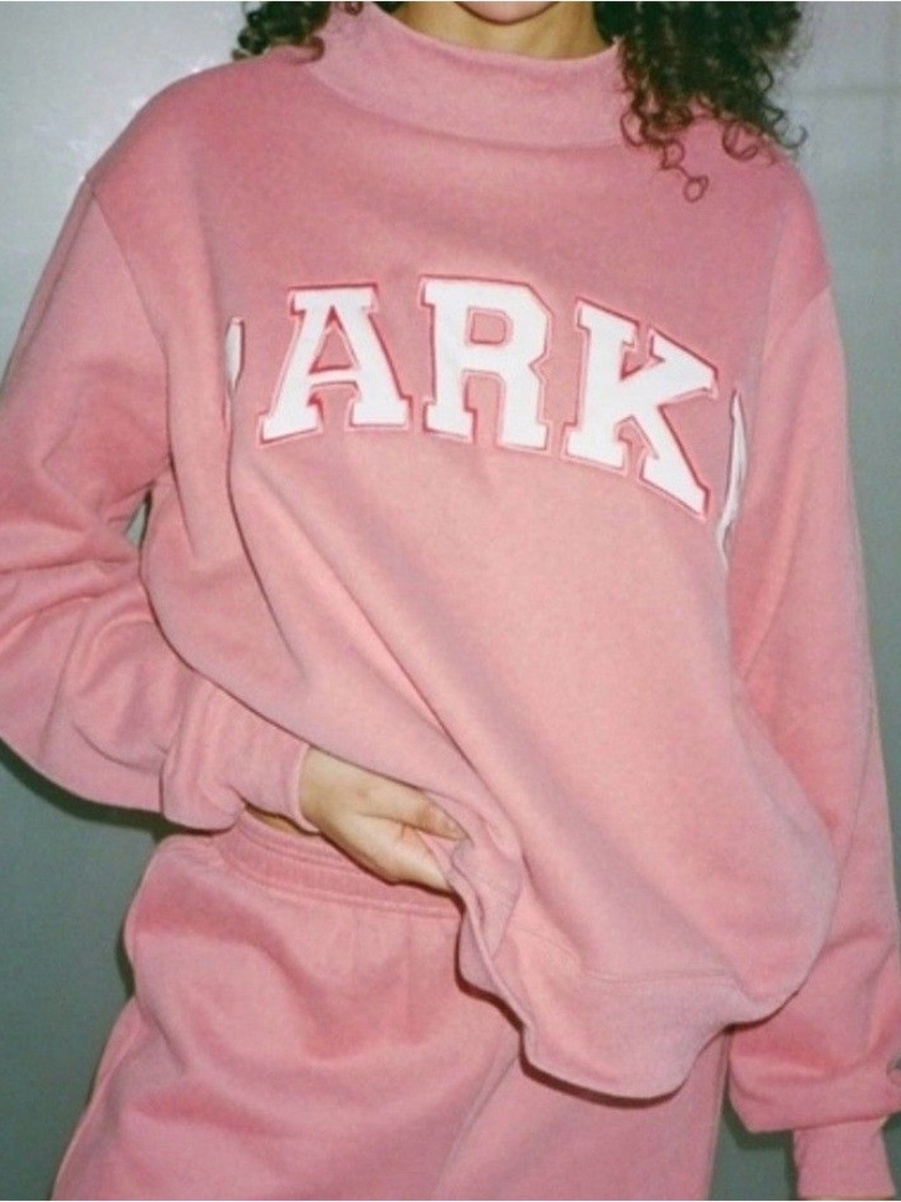 PARKE MOCKNECK in bubblegum L/XL